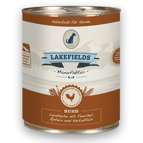 Lakefields Landhuhn mit Fenchel, pfeln und Kartoffeln 800 gr 1 Dose