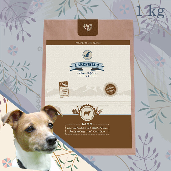 Trockenfleisch Menue Lamm f�r ausgewachsene Hunde 1 kg
