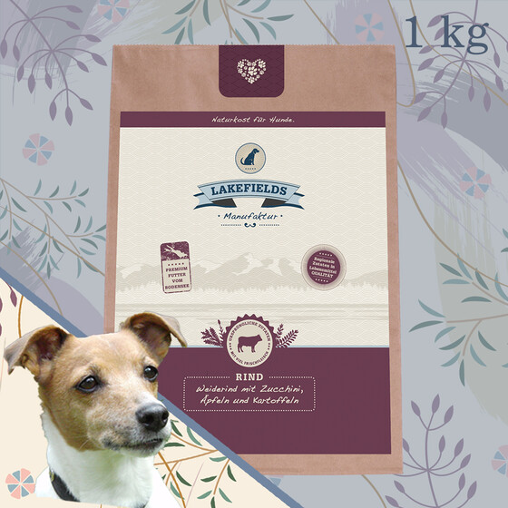 Trockenfleisch Menue Weiderind f�r ausgewachsene Hunde 1 kg